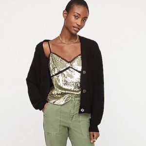 J Crew Collection Sequined Tulle Camisole ~ NWT